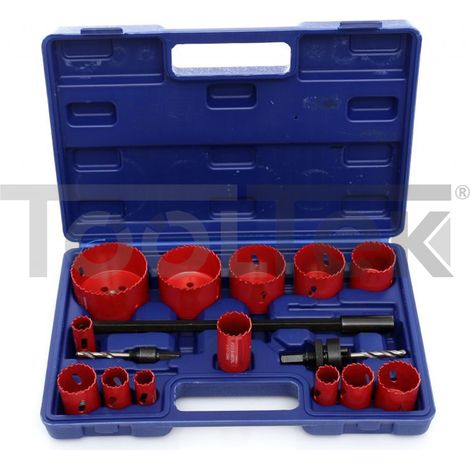 FRESE A TAZZA CAROTATRICI METALLO CARTONGESSO SET 16pz 19-76mm
