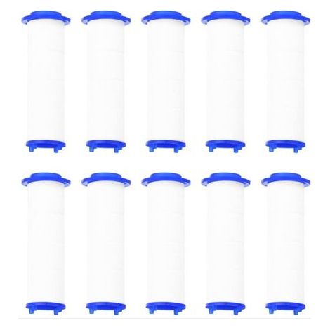 Pack of 10 high-pressure replacement 7.1cm PP cotton shower head filters for shower fan (1/5)