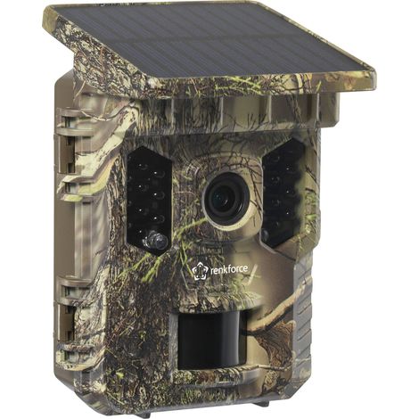 Caméra de chasse Renkforce RF-HC-800 32 Mill. pixel Wi-Fi, avec chargeur solaire avec batterie Li-ion vert standard (sa