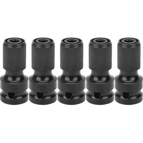 Adaptateur de douille pour clé électrique 5 pièces, carré 1/2" vers hexagonal 1/4", convertisseur d'embout télescopique