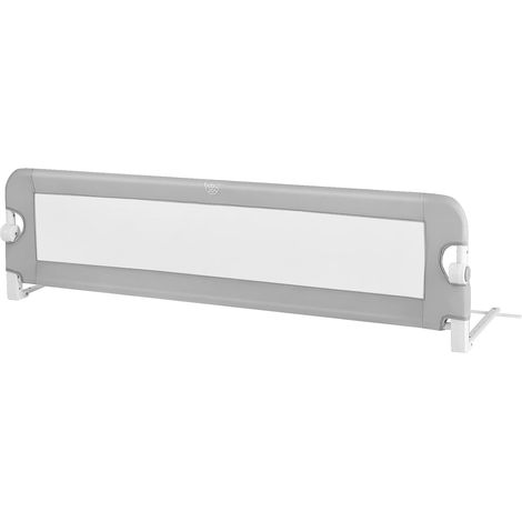 COSTWAY Sponda Letto di Sicurezza per Bambini, Barriera Letto Pieghevole e Portatile, con Cinghie, Lunghezza Regolabile: 95-190 cm (Grigio)