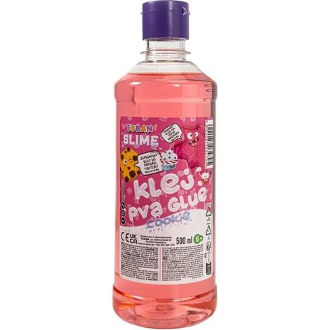 Colla vinilica TUBAN rosa 500ml - per slime e lavori artistici e artigianali