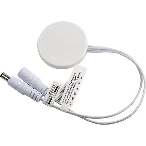 Interrupteur variateur LED tactile encastré en bois blanc (1/5)