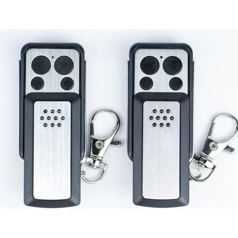 Télécommande Portail - 433,92 MHz - Compatible Avidsen 114253 104257 104251 - Pour Moteurs de Portail et Porte de Garage - Lot de 2 (1/4)