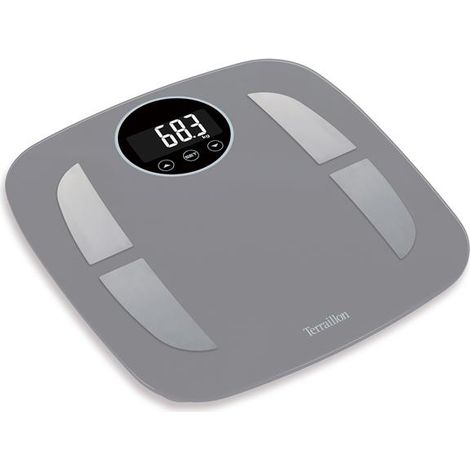 Impedanzmessgerät, personenwaage 15280, 160 kg/100 g, glasplatte, 12 speicher, lcd - Terraillon - POWERFIT (1/3)