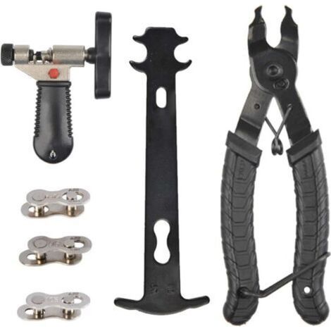 Pr 9 in 1 Bicycle Repair Tool, Bicycle Chain Tool Professional Bicycle Chain Repair Tool Kit Bicycle Link Pliers (1/5)