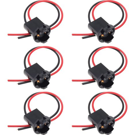 6Pcs Support Douille T10 W 5 W 147 501 Connecteur pour Feux Stationnement/Latéraux/Plaque Immatriculation/Intérieur (1/5)
