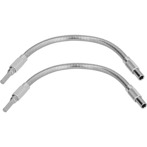 Stück flexible Metallwellen mit Sechskantschaft für Schraubendreherbits, Verlängerungsstange für elektrische Bohrmaschinen, 300 mm