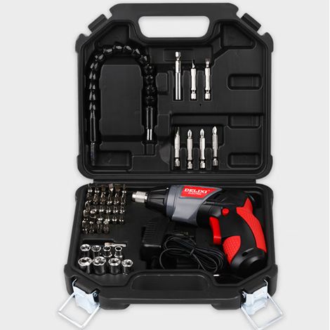 Mini-Akkuschrauber-Set Multiplex 3.6V 5Nm 46-TLG Komplett-Set mit Bohrfutter für als Akku-Bohrschrauber (1/5)