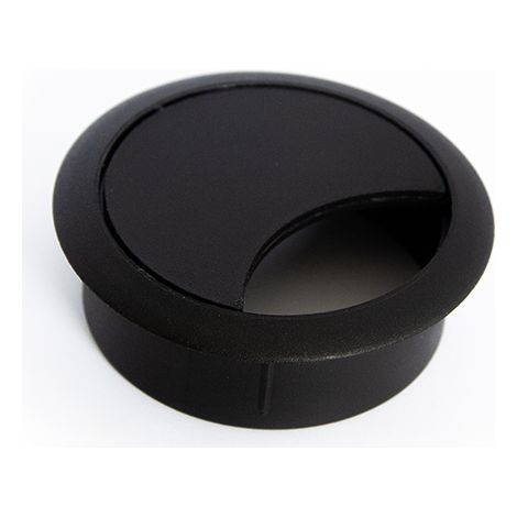 Passacavo in plastica nera da 60 mm SANS MARQUE