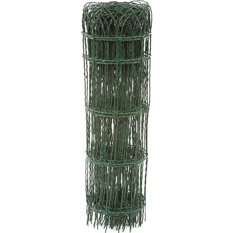 Parisienne Zaunrand aus grünem Kunststoffgeflecht, Höhe 90 cm – 10 m Rolle – Filiac
