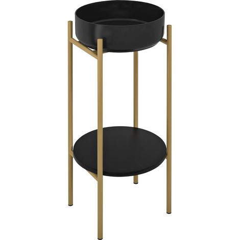Sapho Puno - Caisson avec lavabo et accessoires, or mat/noir mat SKA380-5-01 (1/4)
