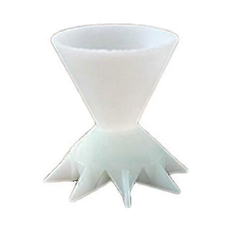 Mini entonnoir à fleurs pour peinture, gobelet séparateur, outil de bricolage pour la technique du « flower tremping », neuf, 1 pièce - blanc (1/5)
