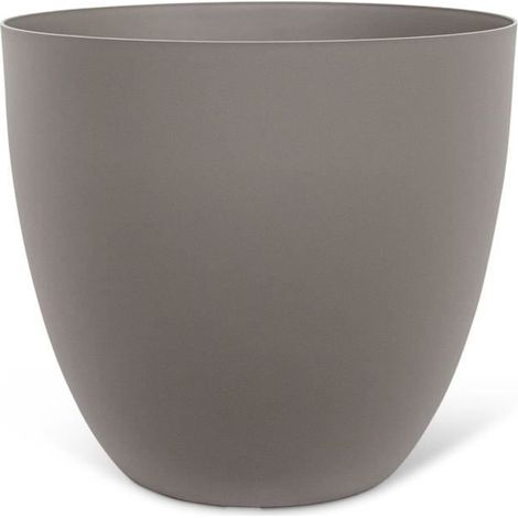 Blumentopf - GARDEN ID - Phoenix Taupe - 38 x 34 cm - 100% Recycelt und Recyclingfähig - Frost- und UV-beständig - Für Außenbereich