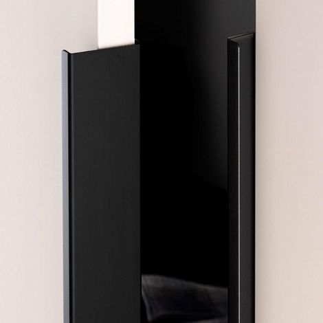 tirador aluminio modelo way acabados laton oscuro, negro mate, anodizado mate acabado negro mate dist. agujero dist. 1056mm.