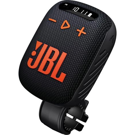 Bluetooth- und FM-Lautsprecher JBL Wind 3 5W, wasserdicht, mit Fahrradhalterung, orange-schwarz (1/5)