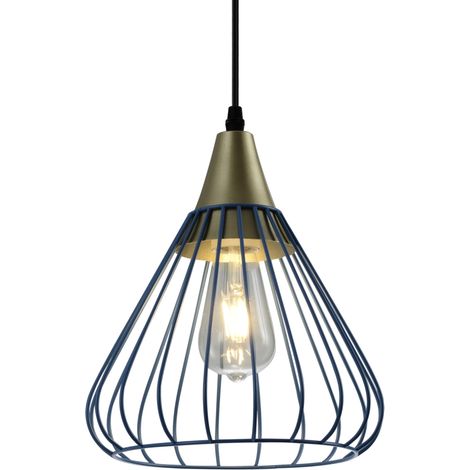Suspension TESS, plafonnier, 2578, AC220-240V, 50/60Hz, 1E27, IP20, DIAMÈTRE 24 CM, simple, bleu (1/5)