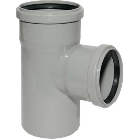 HT Abzweig mit Muffe und Gummidichtungen HT-Rohr DN 90/75 87° HTEA