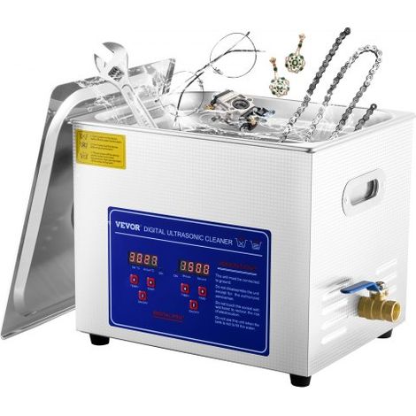 Nettoyeur à ultrasons Machine 10L Acier inoxydable Ultrasons (1/5)