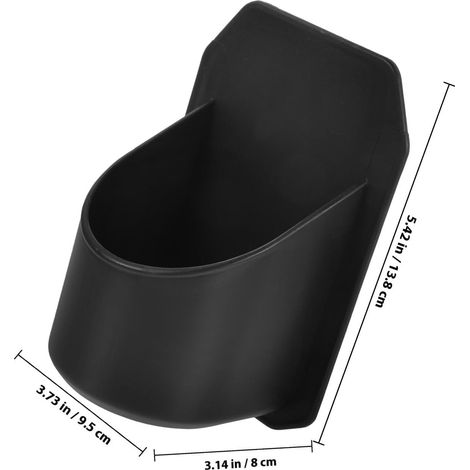 Porte-gobelet Design Élégant Compact Noir pour Verre à Vin en Silicone et Mural Gain de Place Cuisine Salle de Bain (1/5)
