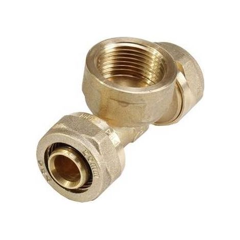 TEE F/FILET F/F À COMPRESSION POUR MULTICOUCHE Dimensions : 16 x 1/2" x 16