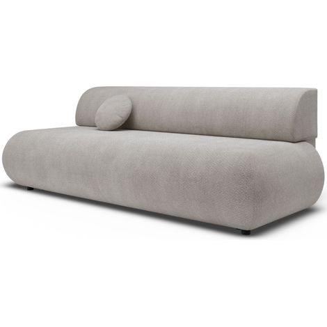Selsey Armone – Canapé convertible 3 places, Chenille, Gris clair