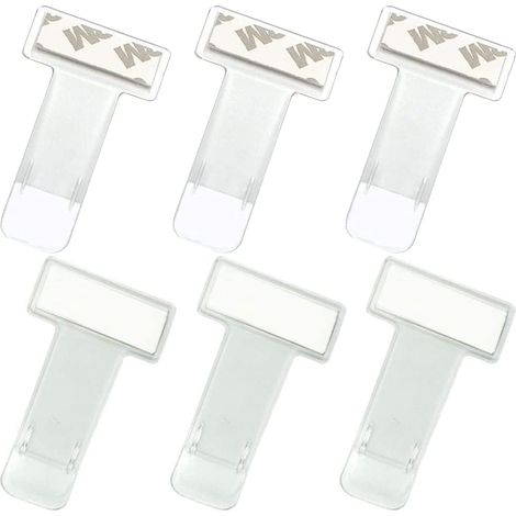 SHINING HOUSE Windschutzscheiben-Ticket-Clip, Parkticket-Clip, Parkkartenhalter, Kunststoff-Parkticket-Clip, selbstklebender Ticket-Clip, für Auto-Windschutzscheibe (6 Stück) (1/5)