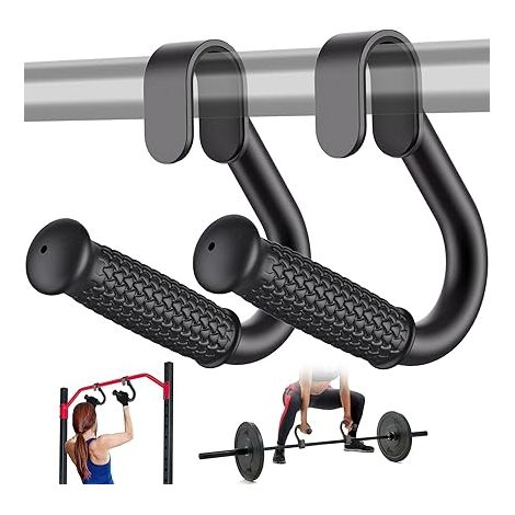 Pull Up Handles - Non-Slip Grip Handle Attachment for Pull-Up Bars, Barbells and Resistance Bands - Stretch Grips Home Gym Workouts