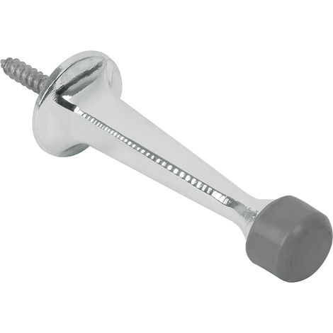Tope recto para puerta - Cromo