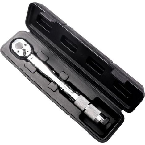 Cle Dynamometrique,Clé De Torsion Clé dynamométrique préréglée 19-110 Nm 3/8 pouces carré Deux voies de voiture vélo de vélo de vélo Couple Clé Toux Tools à main (1/5)