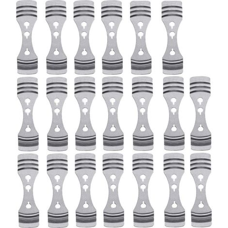 20 pieces of metal wick centering tools, stainless steel candle holders for DIY candle making (silver)