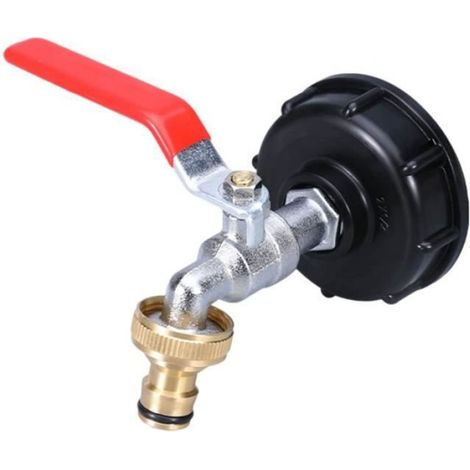 1 Adaptateur Réservoir IBC, Robinet Allié, Connecteur Plastique, Filetage S60X6, Pour Conteneur Eau Pluie (1/3)
