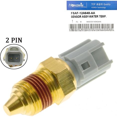Capteur de température du liquide de refroidissement compatible avec les véhicules Ford, références F5AF-12A648-AA et F5AZ12A648AB. (1/5)