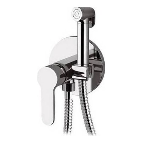 SET MISCELATORE A INCASSO CON DOCCETTA SHUT-OFF TONDA Misura: Cromo