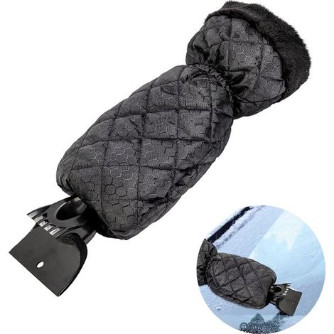 Raschietto per ghiaccio per auto, raschietto per ghiaccio con guanto, pala da neve 2 in 1, raschietto per finestrini, raschietto per neve, raschietto, antigelo, accessori per auto con guanto (1/5)