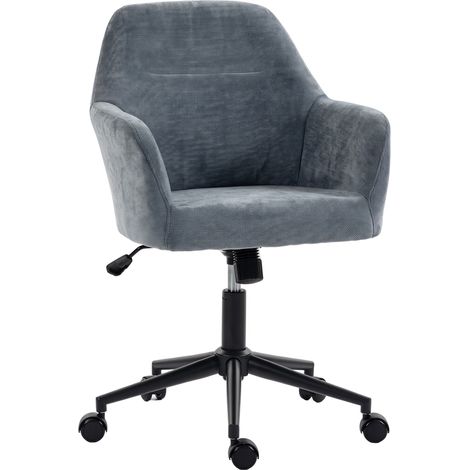 Ergonomischer Bürostuhl, höhenverstellbar, Wippfunktion, blau (1/5)