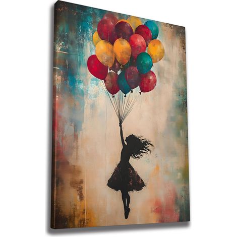 Decorazione artistica da parete con stampa su tela Painting Multicolore (1/4)