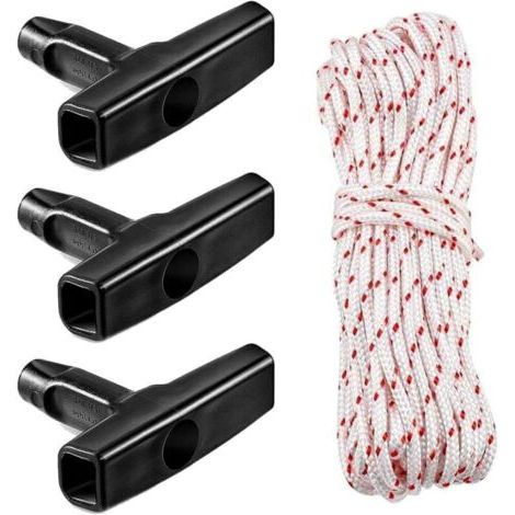 Corde de démarrage, 10 m, 3,0 mm, avec 3 poignées de démarrage, pour tondeuse, tronçonneuse, coupe-bordure, coupe-bordure, pièces de moteur (1/5)