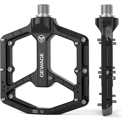 Pedali per bici MTB Downcountry Trail Enduro Platform Gewage neri (1/5)