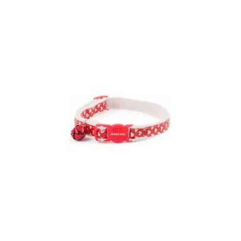Ancol Cat Collar Heart Reflective Red - sgl - 285818