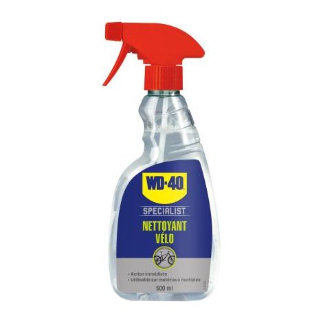 Nettoyant Vélo WD-40 SPECIALIST, Pulvérisateur 500 ml Nettoyage, dégraissage