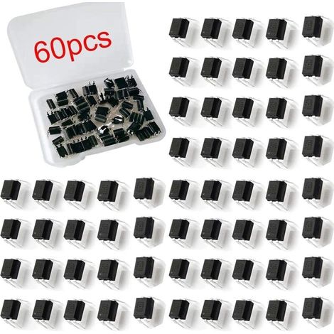 Optokoppler PC817, 2,54 mm Rastermaß, 4 Pins, DIY DIP-4, 60 Stück (1/5)