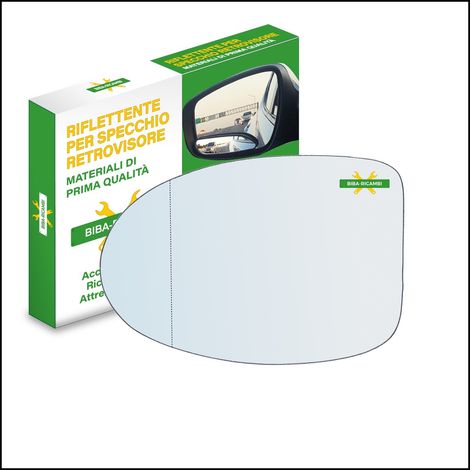 Vetro specchio retrovisore asferico lato sx-guidatore per renault twingo i (c06)