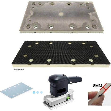 Plateau de ponçage rectangulaire 93 × 178 mm, 12 trous, compatible Festool RS300 / LRS93 (1/5)