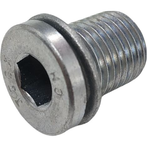 Convient pour le bouchon de vidange d'huile Volkswagen N91086801 — Vis de vidange d'huile à hexagone interne (Lot de 10) (1/2)