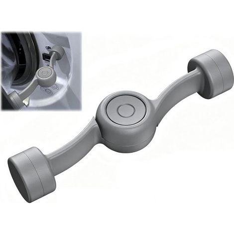 Butée magnétique pour porte de lave-linge - Gris - Maintient la porte du lave-linge ouverte ou entrouverte pour éviter les odeurs (1/5)