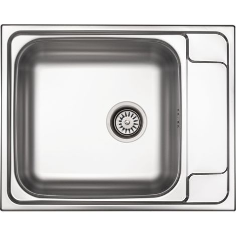 Évier de cuisine encastrable 63 x 50 en acier avec égouttoir DEANTE Soul ZEO011B  acier inoxydable brossé