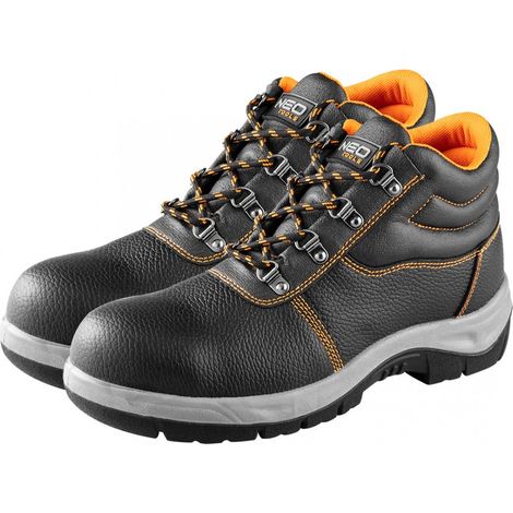 Botines de piel S1 SRC, puntera de acero, talla 45 (1/5)