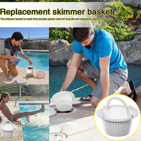 Panier d'écumoire pour bassins, filtre de rechange pour piscines, pratique. (1/5)