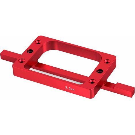 Gabarit de charnière de porte 3-1/2 pouces (88,9 mm), kit défonceuse alliage alu pour rayon 1/4" et 5/8" - Cabanon angle carré, longueur fixe 3,5" (1/5)